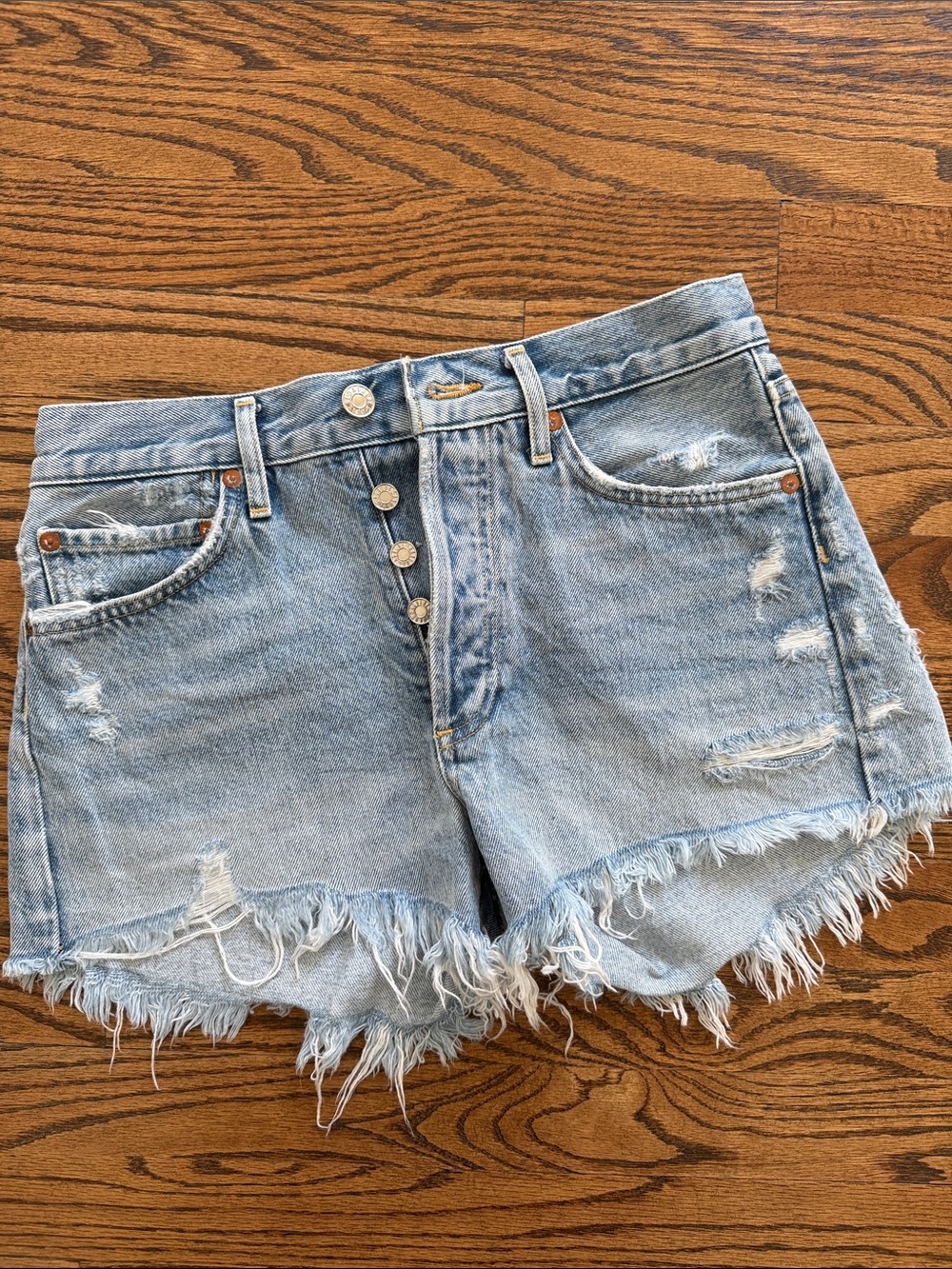 Agolde Parker Denim Shorts Size 25